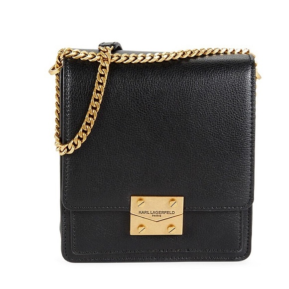 Karl Lagerfeld Handbags - Karl Lagerfeld Paris Women's Corinne Leather Crossbody Bag NWT